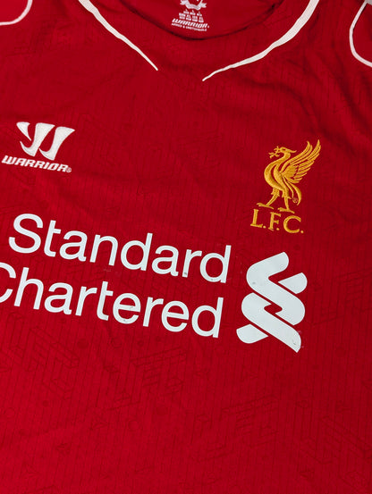 Liverpool Warrior Home Football Jersey 2014 (L) [Good]