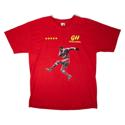 Liverpool Signed Football T-Shirt John Barnes #10 (L) [Very Good]