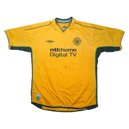 Celtic Umbro Away Football Jersey 2002 Lennon #18 (XL) [Average]