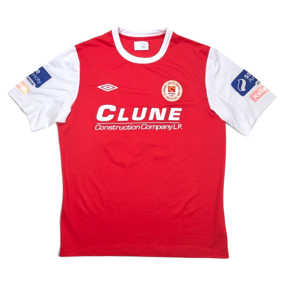 St Patricks Athletic Player Issue Umbro Home Football Jersey 2015 Ciarán Kilduff #10 (L) [Good]