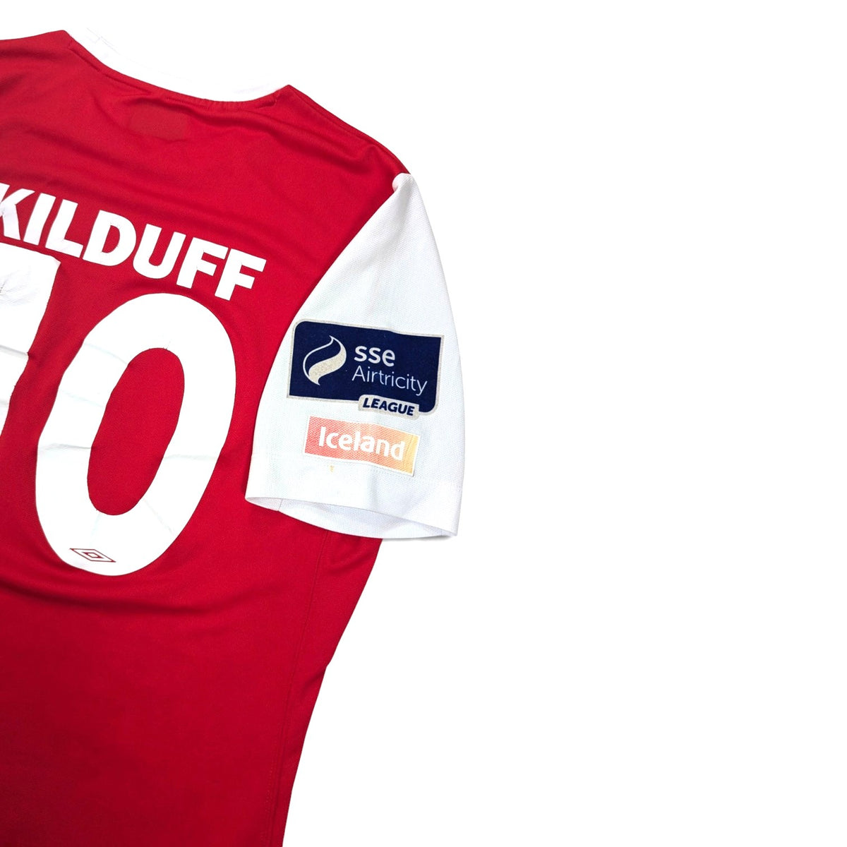St Patricks Athletic Player Issue Umbro Home Football Jersey 2015 Ciarán Kilduff #10 (L) [Good]