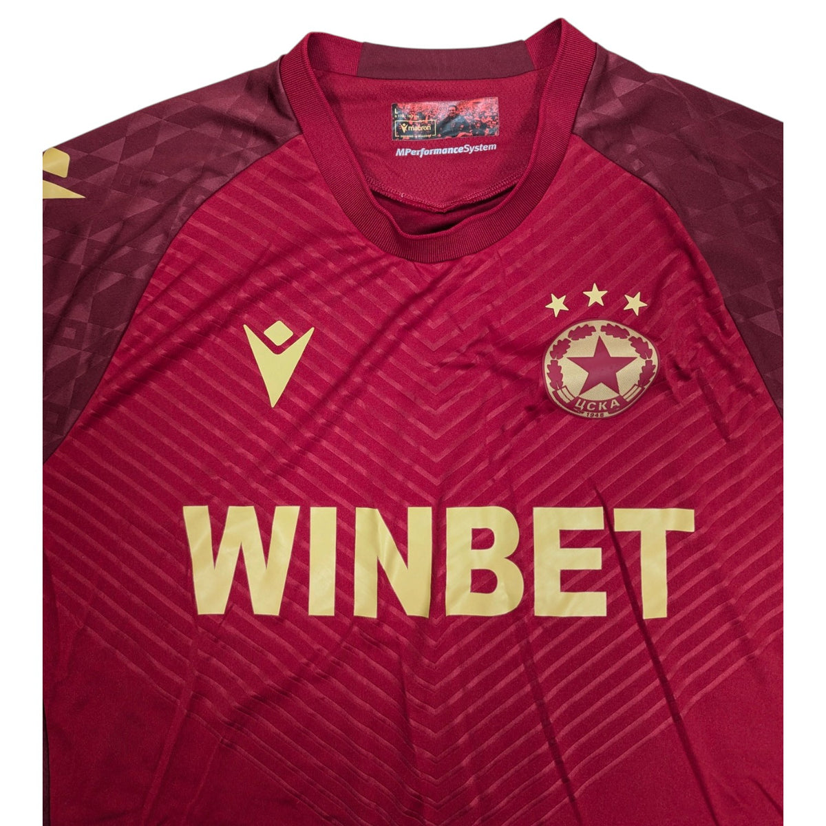 CSKA Sofia Macron Home Football Jersey 2023 (L) [Very Good]