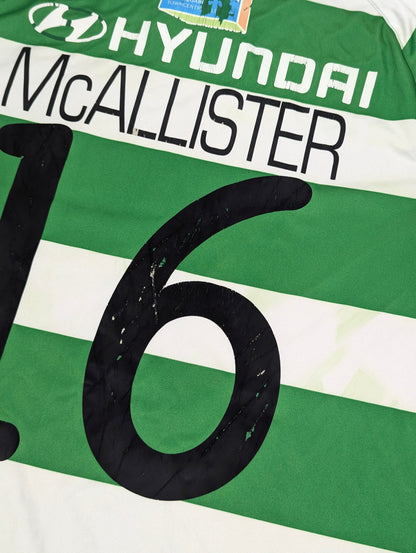 Shamrock Rovers Player Issue New Balance Home Football Jersey 2017 McAllister #16 (M) [Fair]