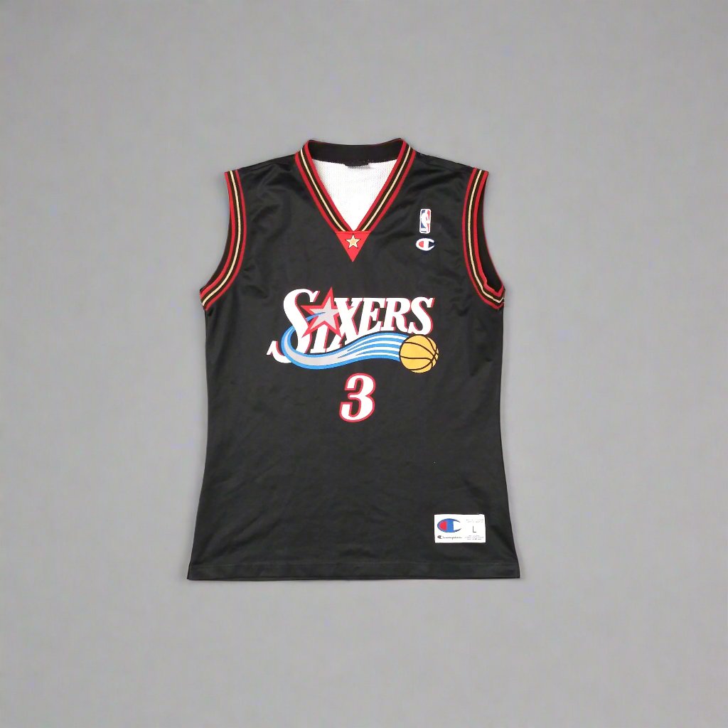 Philadelphia 76ers 1997 / 06 Basketball Jersey Champion (Large) Allen Iverson #35