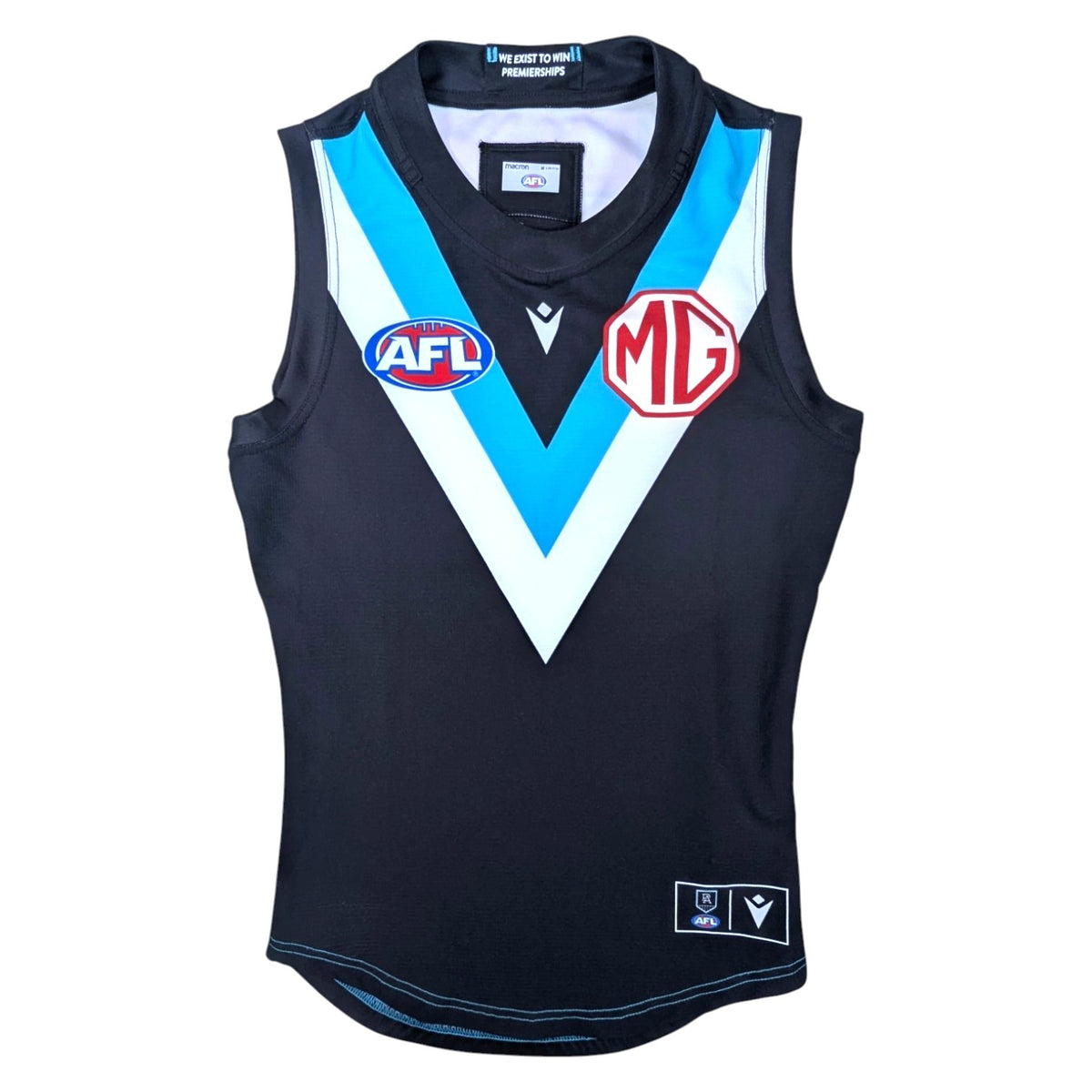 Port Adelaide Macron Home Aussie Rules Jersey 2023 (M) [Excellent]