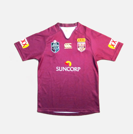 Queensland Rugby  Short Sleeve  Home  Jersey  2015  Canterbury     Unisex Adults       Suncorp  Queensland Australia Rugby Vintage Retro  SHIRTS V SKINS   