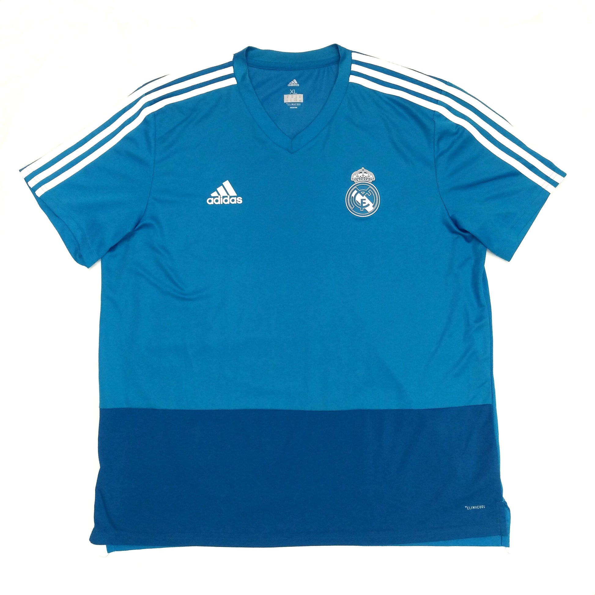 Real Madrid Football  Short Sleeve  Training  Jersey  2018 / 19  adidas     Unisex Adults       Sponsorless  Real madrid La Liga Spain Jersey Shirt Vintage Retro   SHIRTS V SKINS   