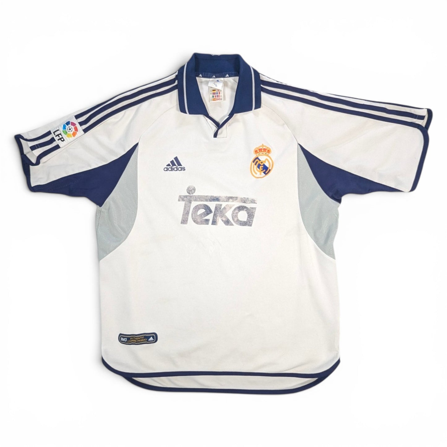 Real Madrid adidas Home Football Jersey 2000 (L) 