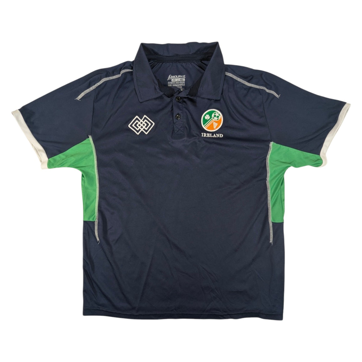 Republic of Ireland Bourke Sports Football Polo Shirt 2024 Saipan (L) [Very Good]