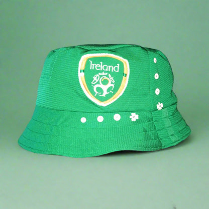 Republic of Ireland Football    Home  Bucket Hat  2014 / 15  Umbro  Upcycled   Unisex Adults       Three  bucket hat festival vintage retro upcycled recycled rave cap headware Football Soccer Rugby GAA  SHIRTS V SKINS   