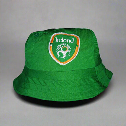 Republic of Ireland Football    Home  Bucket Hat  2014 / 15  Umbro  Upcycled   Unisex Adults         bucket hat festival vintage retro upcycled recycled rave cap headware Football Soccer Rugby GAA  SHIRTS V SKINS   