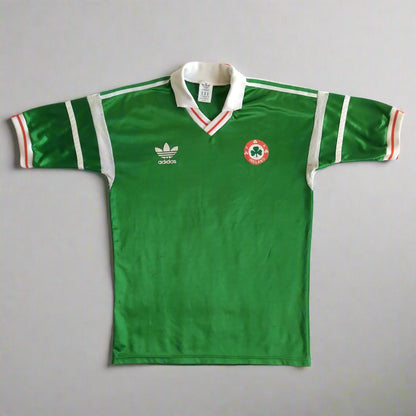 Republic of Ireland Football  Home  Jersey  1988 / 89  adidas     Unisex Adults       Sponsorless  SVS1969  