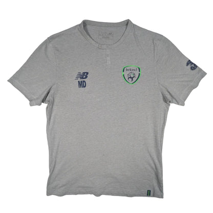 Republic of Ireland Player Issue New Balance Football T-Shirt 2018 Matt Doherty (L) [Good]