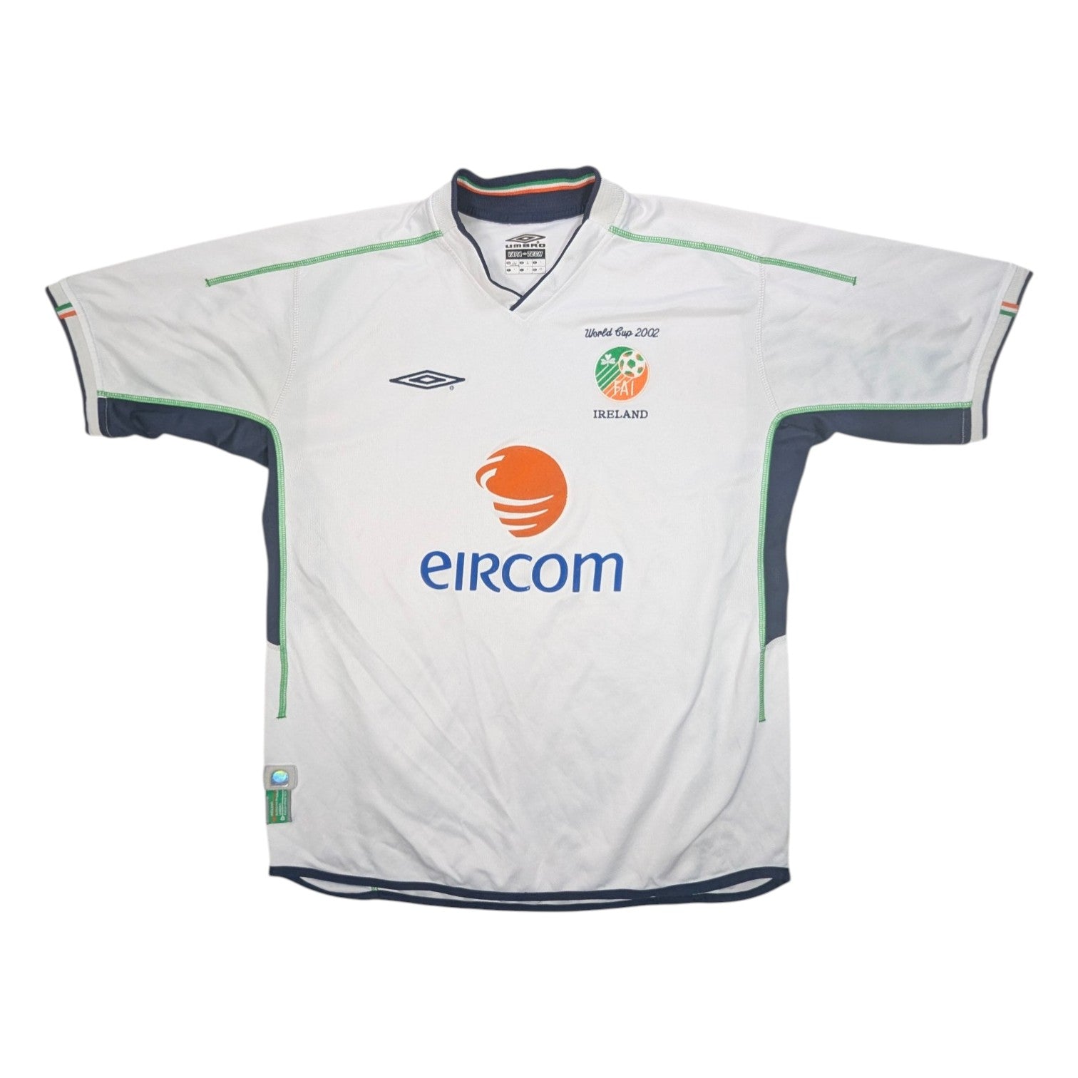 Republic of Ireland Umbro Away Football Jersey 2002 (L)