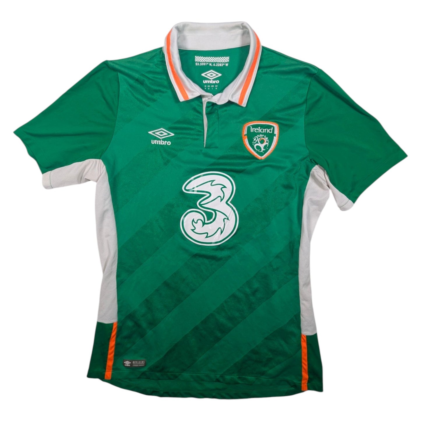 Republic of Ireland Umbro Home Football Jersey 2016 (M)
