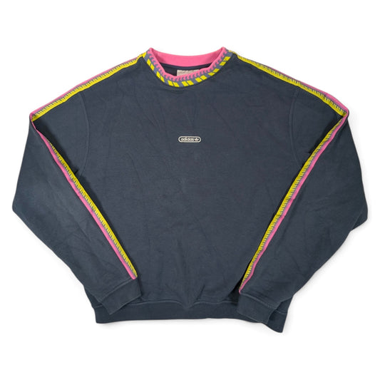  Rib Detail Crew adidas Streetwear Sweatshirt (M) [Good]
