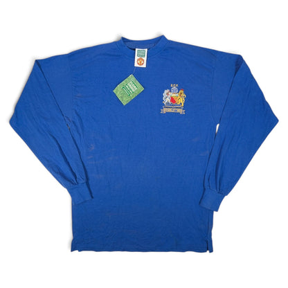 Score Draw Manchester United Away Football Jeans Retro Wembley 1969 (L) [Fair]