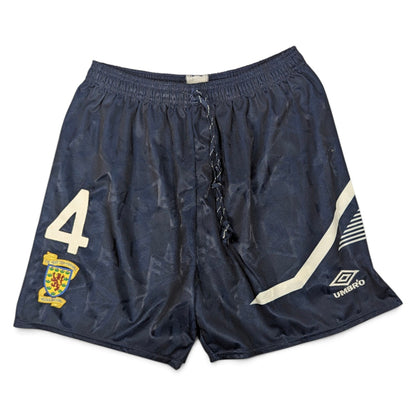 Scotland Player Issue Umbro Home Football Shorts 1991 #4 (M) [Very Good]
