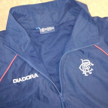 Rangers 2002 / 03 Football Jacket Diadora (M)   [Good]