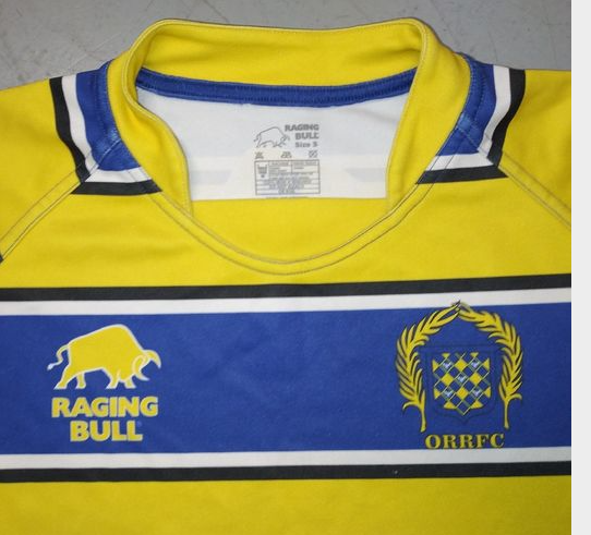 Old Ruts FC 2014 Rugby Jersey Raging Bull (S) Player Issue #43 [Very Good]