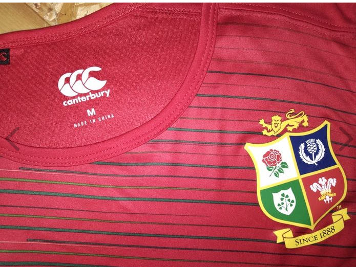 Lions 2017 Rugby Jersey Canterbury (M)   [Very Good]