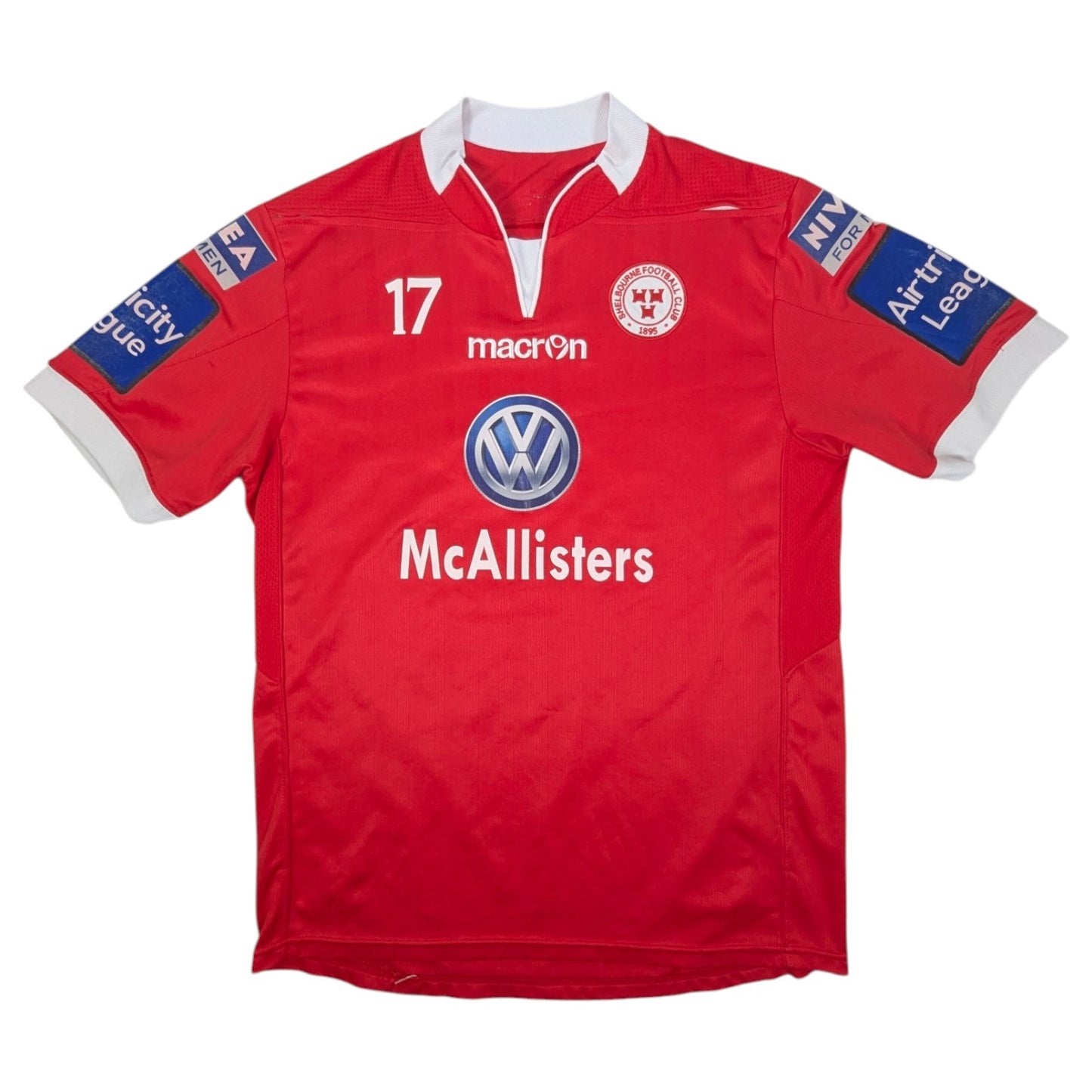 Shelbourne Player Issue Macron Home Football Jersey 2013 #17 (L) [Very Good]
