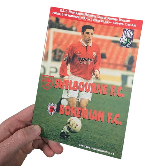 Shelbourne v Bohemian FC Shelbourne FC Home Football Programme 1997 