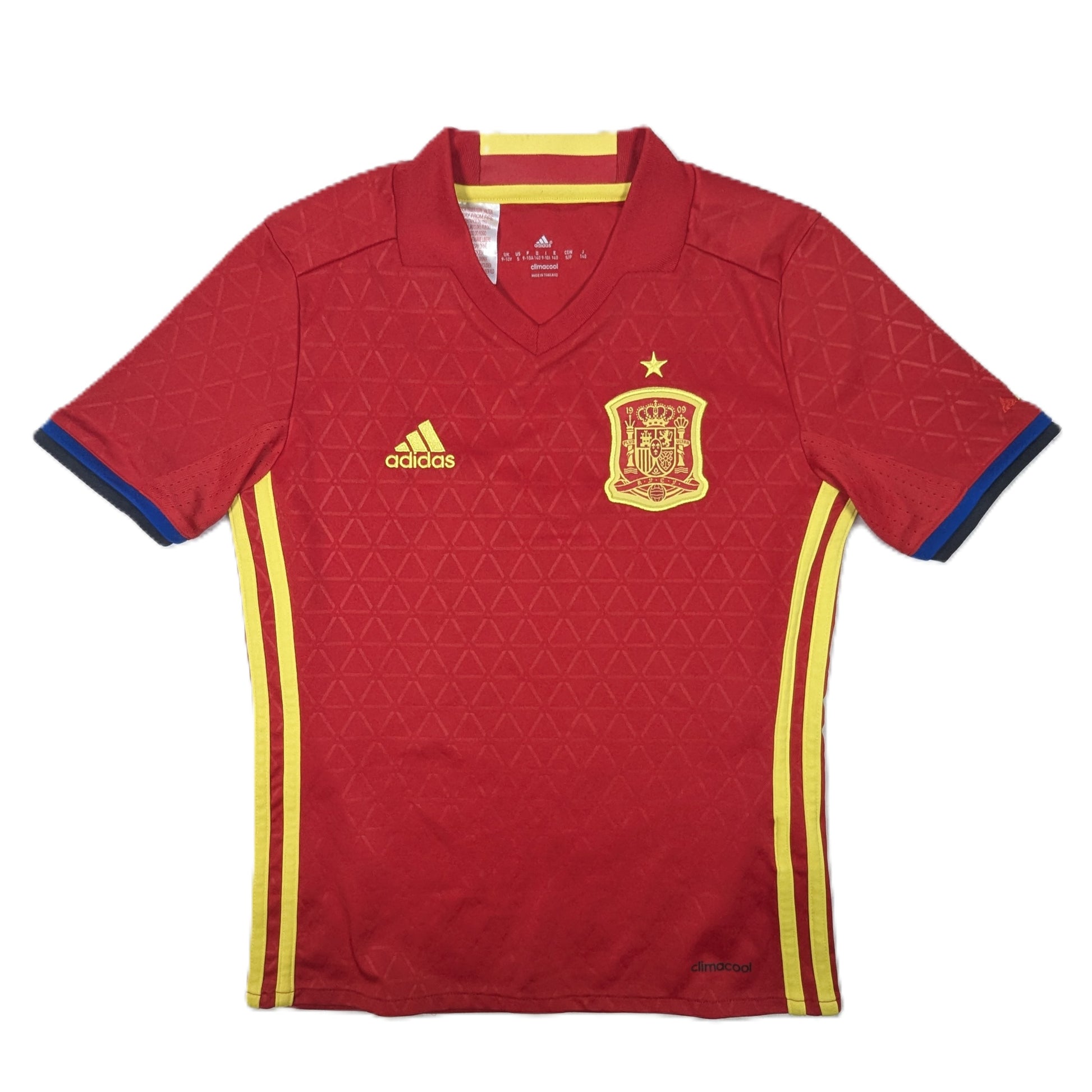 Spain adidas Home Football Jersey 2016 (9-10 Years)