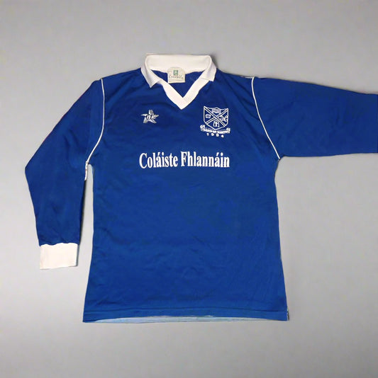 St Flannans College GAA  Long Sleeve  Home  Jersey  1990s  Connolly  Player Issue   Unisex Adults     #14  Sponsorless  Clare Gaa Gaelic Football Hurling Vintage Retro  SHIRTS V SKINS   