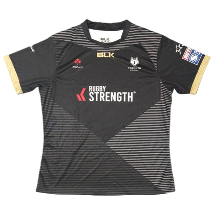 Toronto Wolfpack Rugby  Short Sleeve  Home  Jersey  2020 / 21  BLK     Unisex Adults       Rugby Strength  Canada Rugby Vintage Retro  SHIRTS V SKINS   