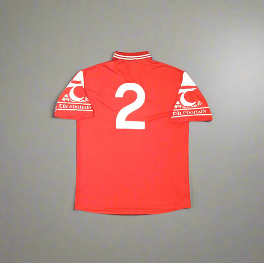 Tyrone GAA  Short Sleeve  Away  Jersey  2001 / 02  O'Neills  Player Issue   Unisex Adults     #2  WJ Dolan  Tyrone Tir Eoghan Ulster Gaelic Football Hurling Camogie  SHIRTS V SKINS   