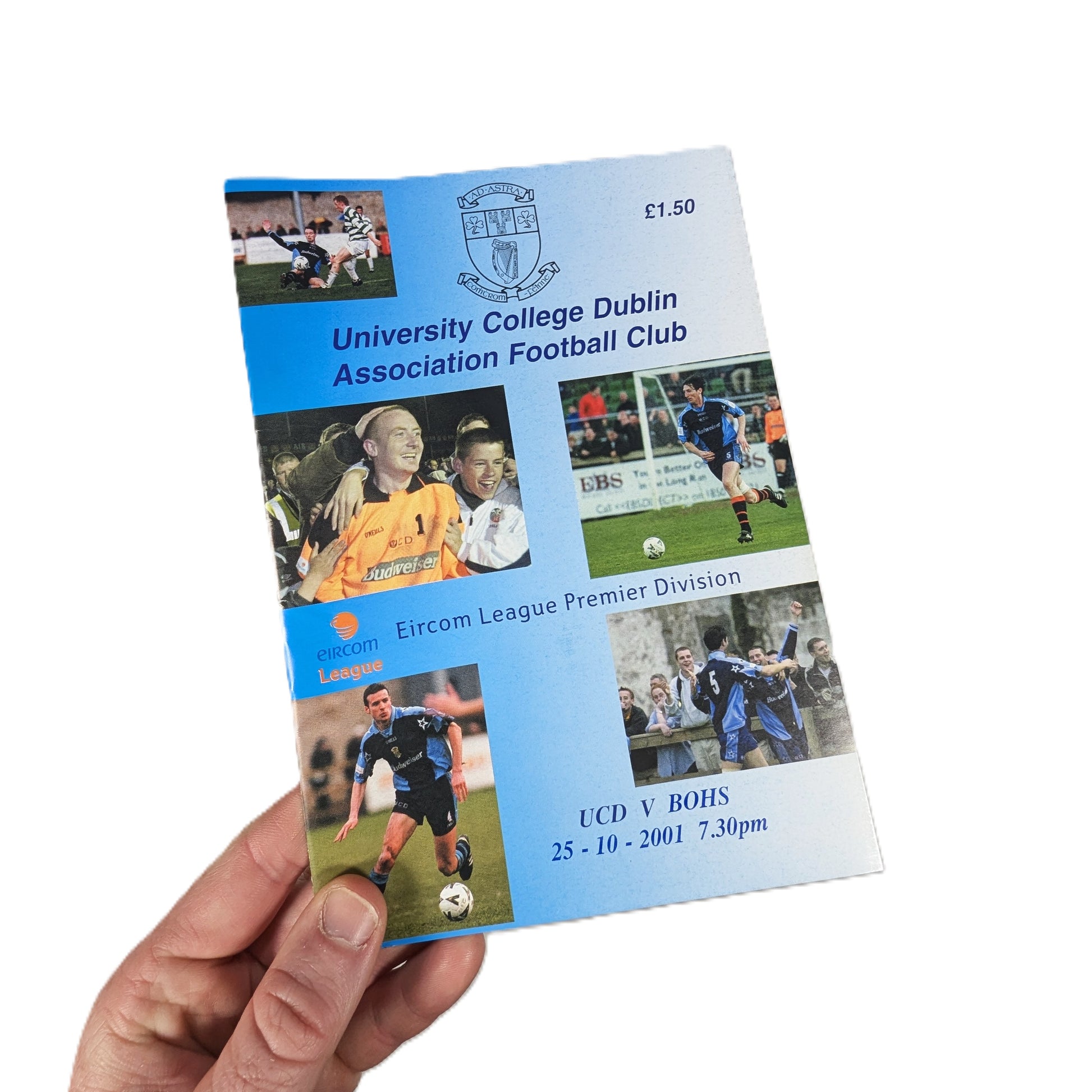 UCD v Bohemians Eircom League Football Programme 2001