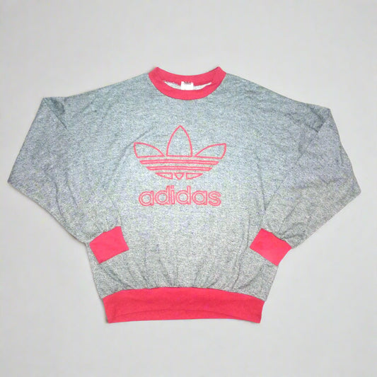  Vintage  Long Sleeve  Casual  Sweatshirt  1990s  adidas     Unisex Adults         adidas originals Vintage Retro Trefoil Firebird  SHIRTS V SKINS   
