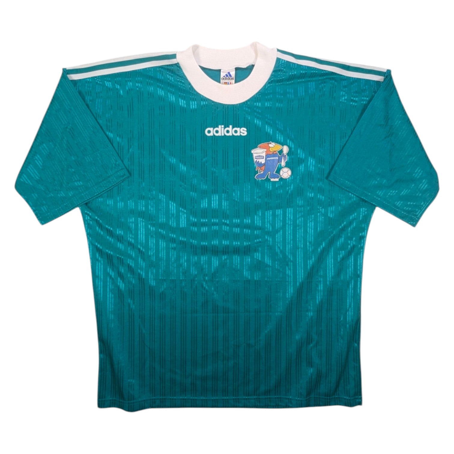World Cup France adidas Home Football Jersey 1998 #6 (XL) [Good]