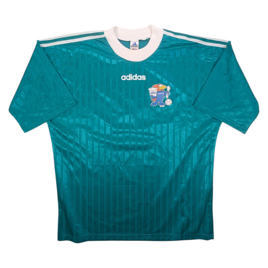 World Cup France adidas Home Football Jersey 1998 #6 (XL) [Good]