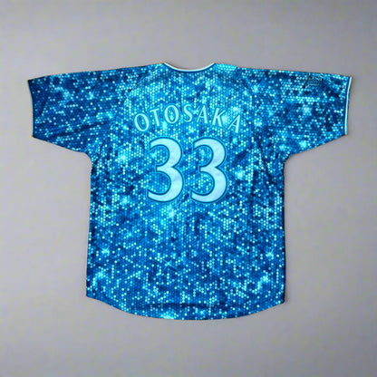 Yokohama Baystars Baseball  Short Sleeve  Alternate  Jersey  2018 / 19  Yokohama Dena Baystars  Otosaka Tomo   Unisex Adults     #33  Dena  Yokohama Dena Bay Stars Jersey Shirt Vintage Retro Japan Baseball  SHIRTS V SKINS   