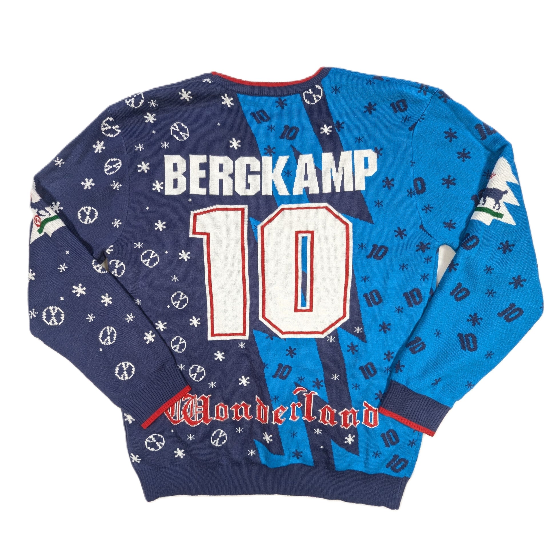 arsenal christmas jumper retro jvc cfs bergkamp  svs4086