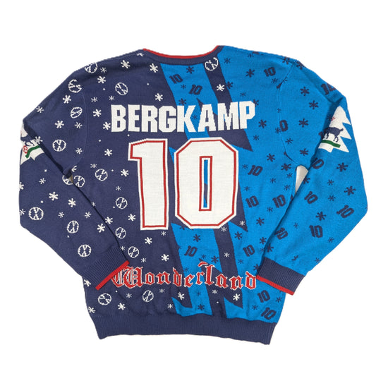 arsenal christmas jumper retro jvc cfs bergkamp  svs4086