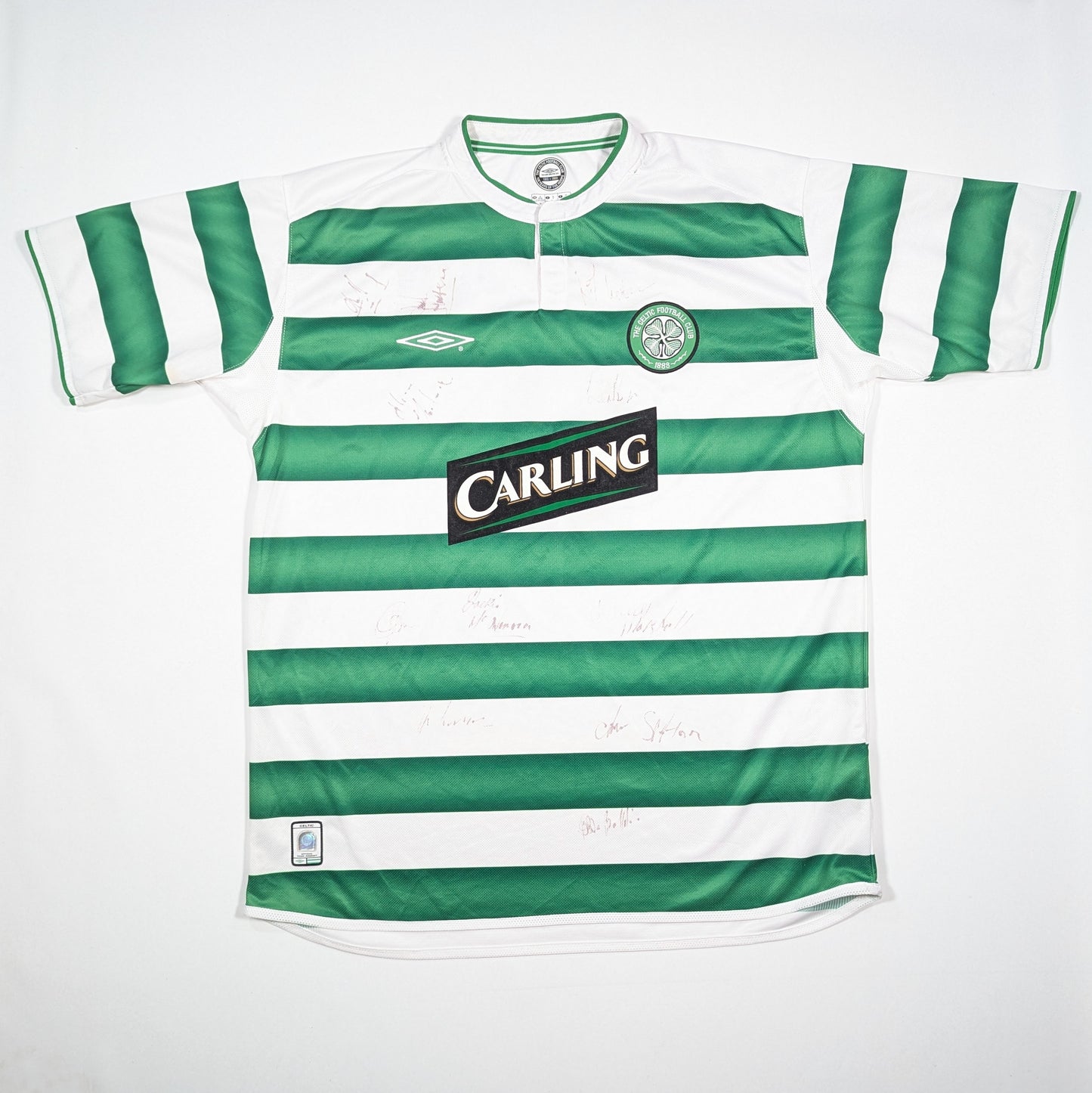 celtic jersey 2003 carling umbro thompson  svs3222