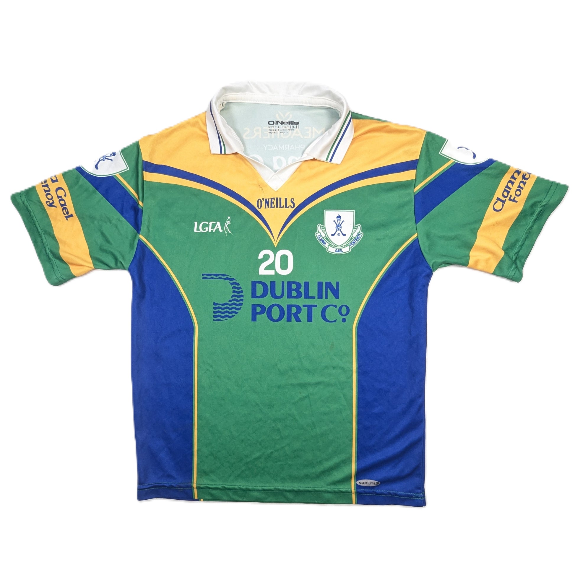 clanna gael fontenoy jersey 2010s dublin port co o'neills   svs4113