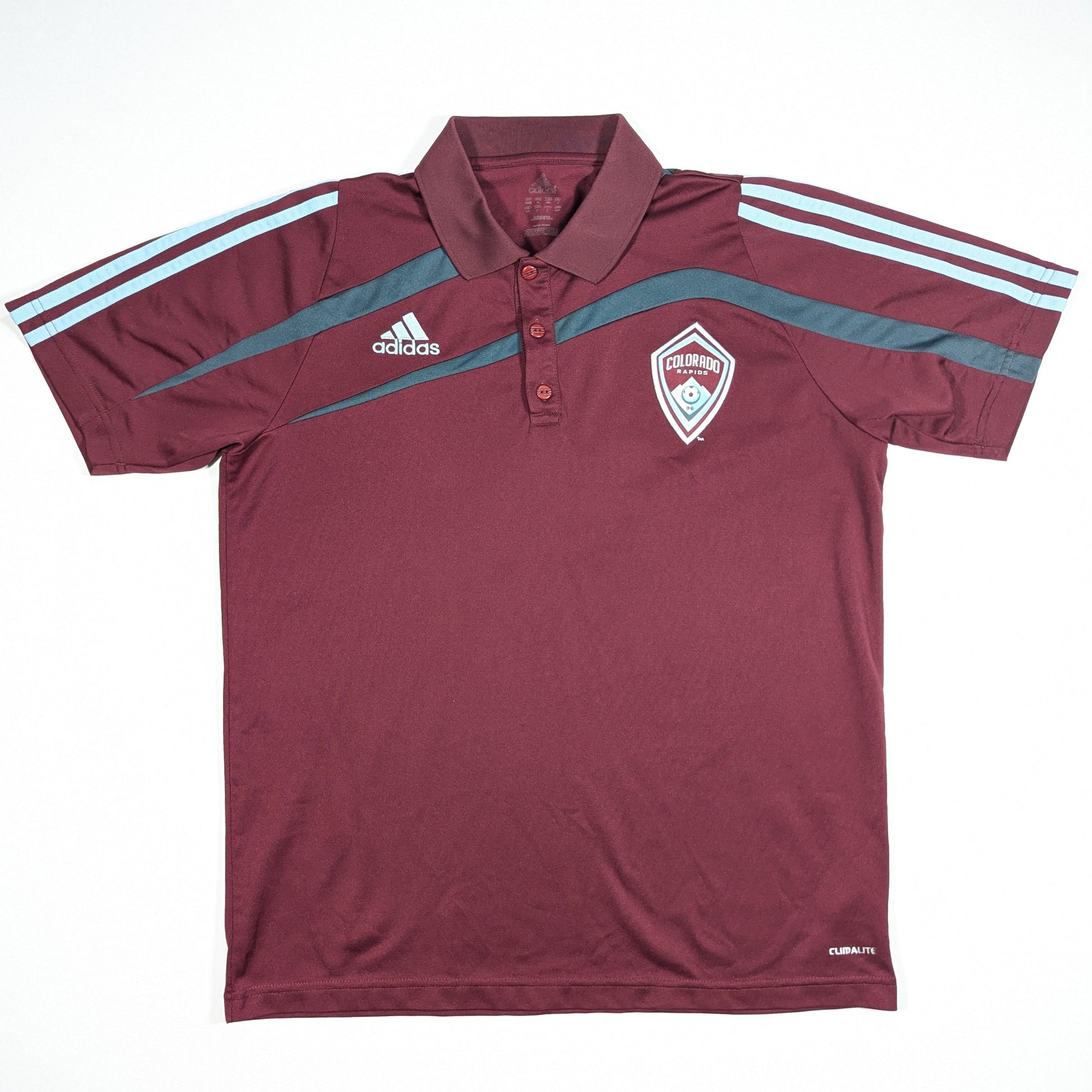 colorado rapids polo shirt 2009 sponsorless adidas  196267 svs2956