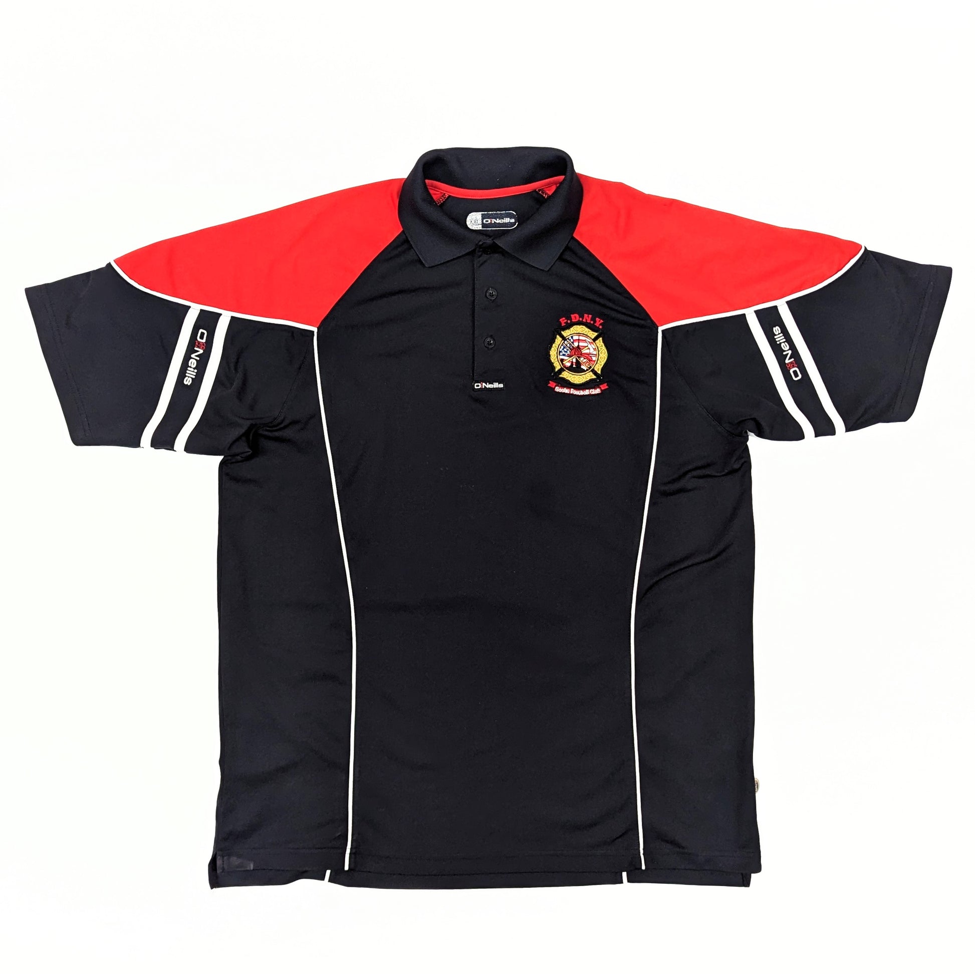 fire department of new york polo shirt 2000s sponsorless o'neills  svs2327