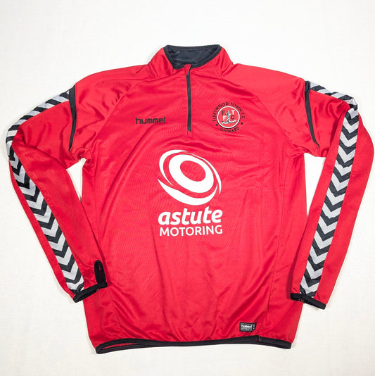fleetwood town sweatshirt 2020s astute motoring hummel   svs3592