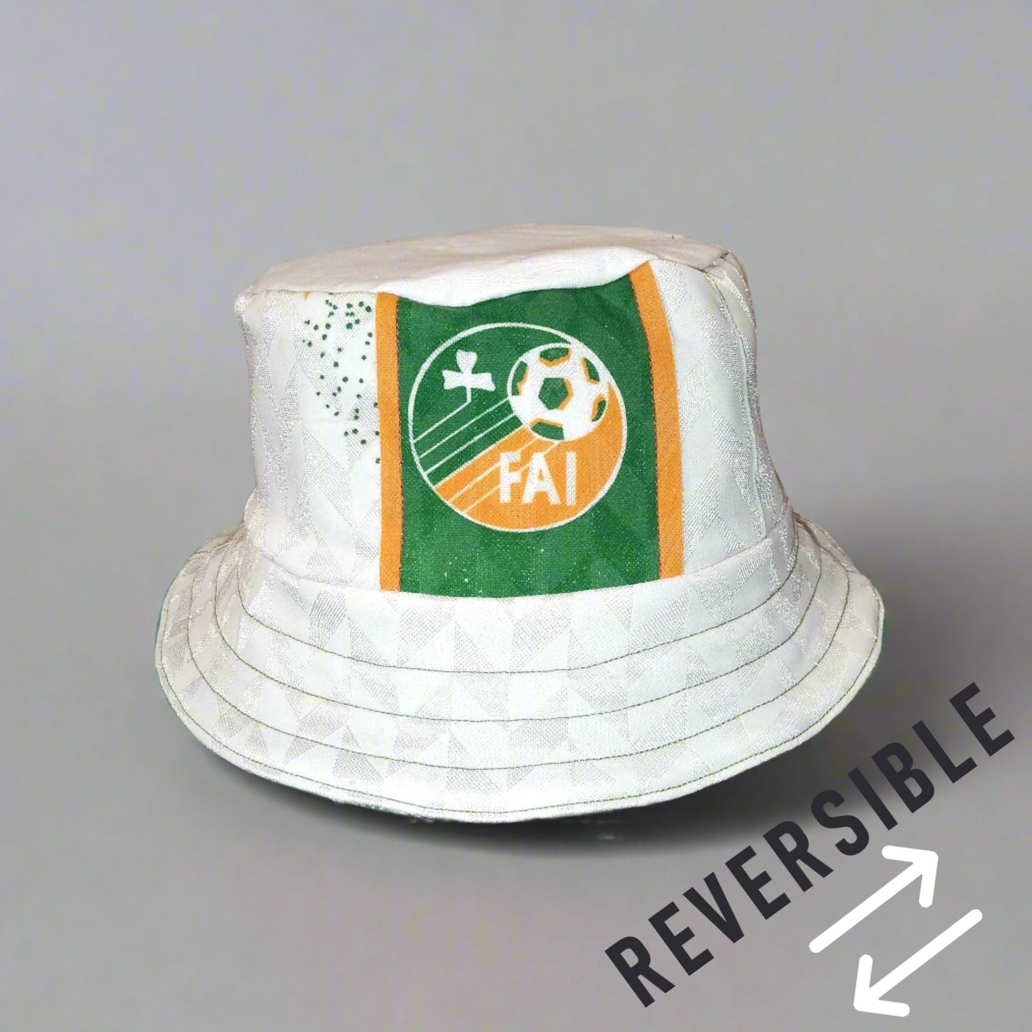 Republic of Ireland Football    Casual  Bucket Hat  1994  SHIRTS V SKINS  Upcycled   Unisex Adults  Retro     OPEL  Republic of ireland Eire Irish Vintage retro world cup european championshop COYBIG COYGIG   SHIRTS V SKINS   