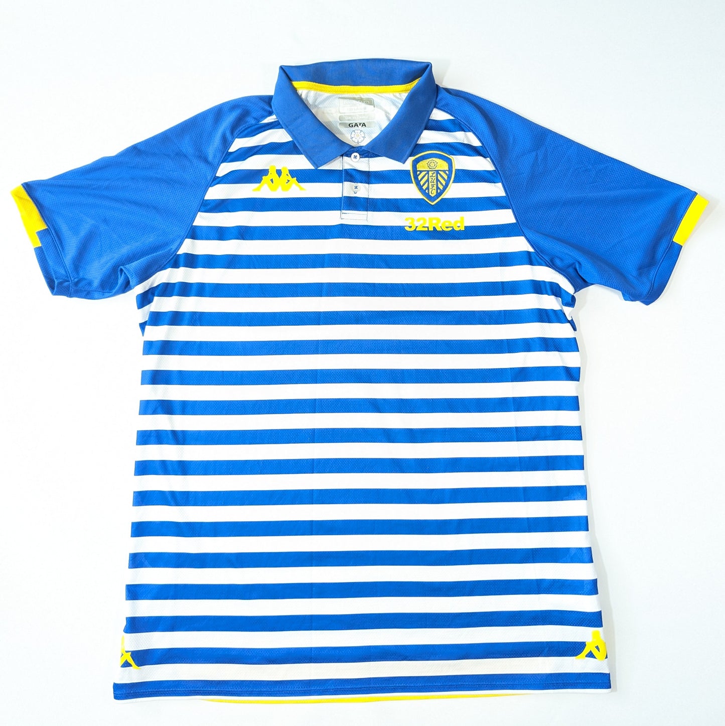 leeds united polo shirt 2019 32red kappa  n/a svs2786