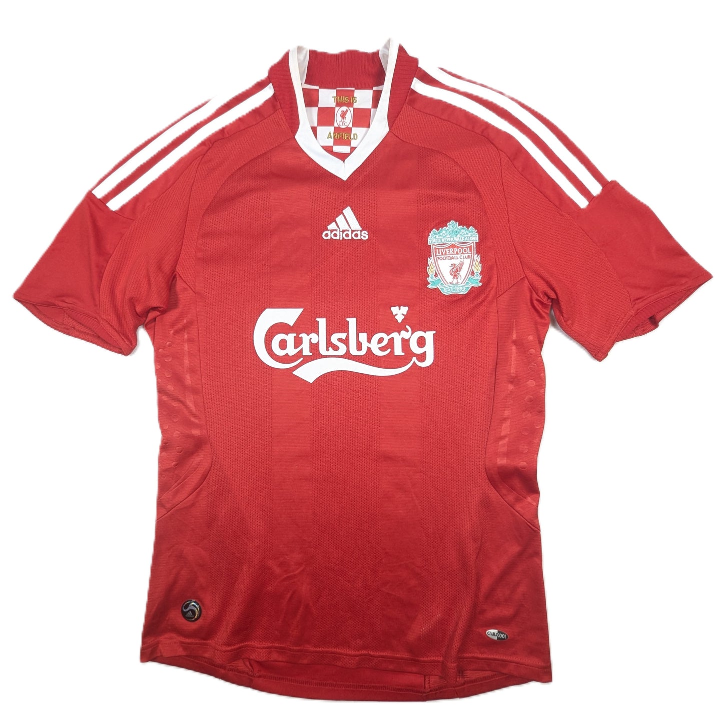 liverpool jersey 2008 carlsberg adidas  313214 svs4109