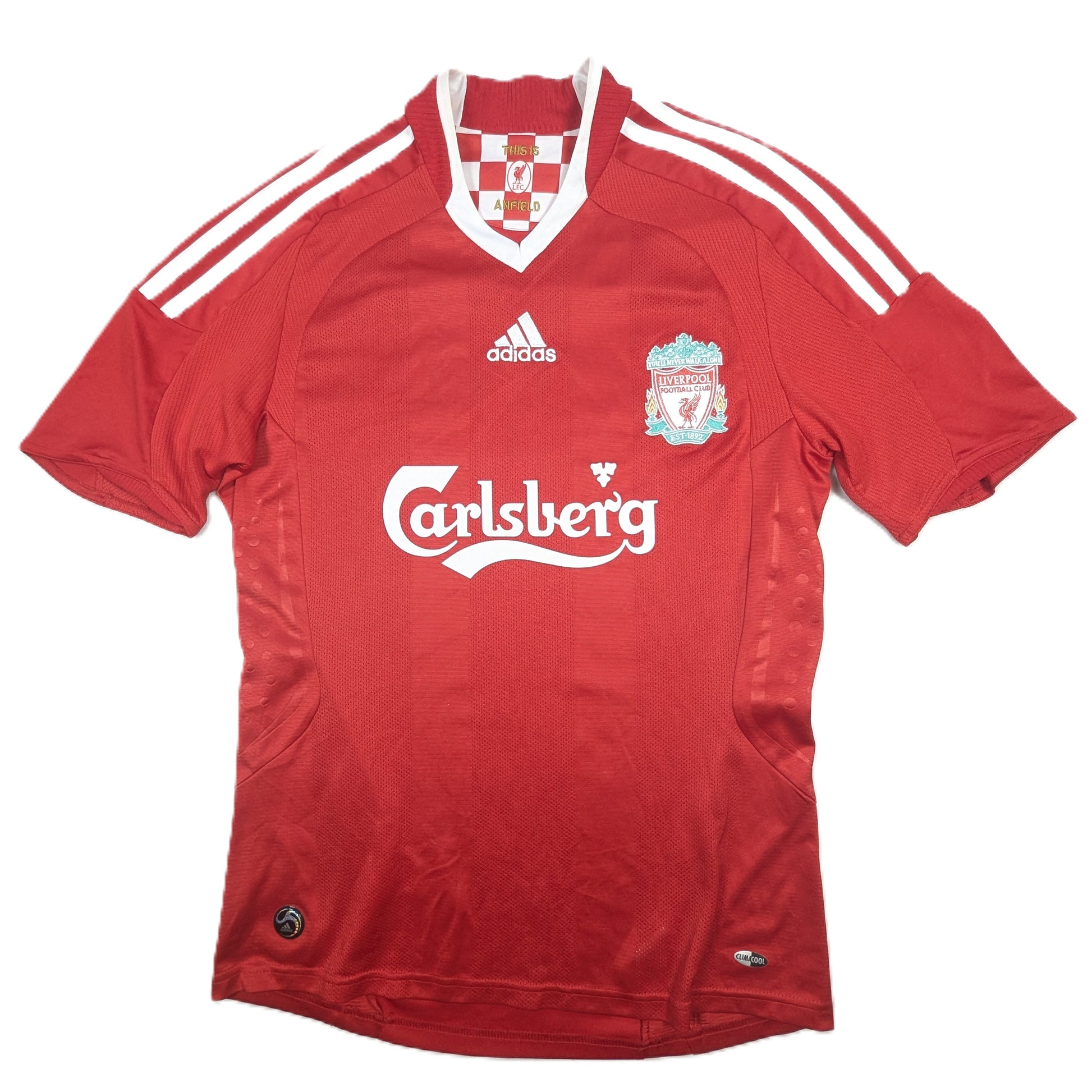 liverpool jersey 2008 carlsberg adidas  313214 svs4109