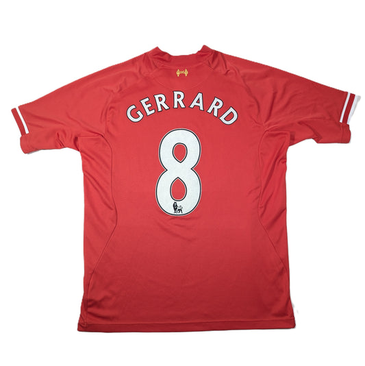 liverpool jersey 2013 standard chartered warrior steven gerrard  svs3548