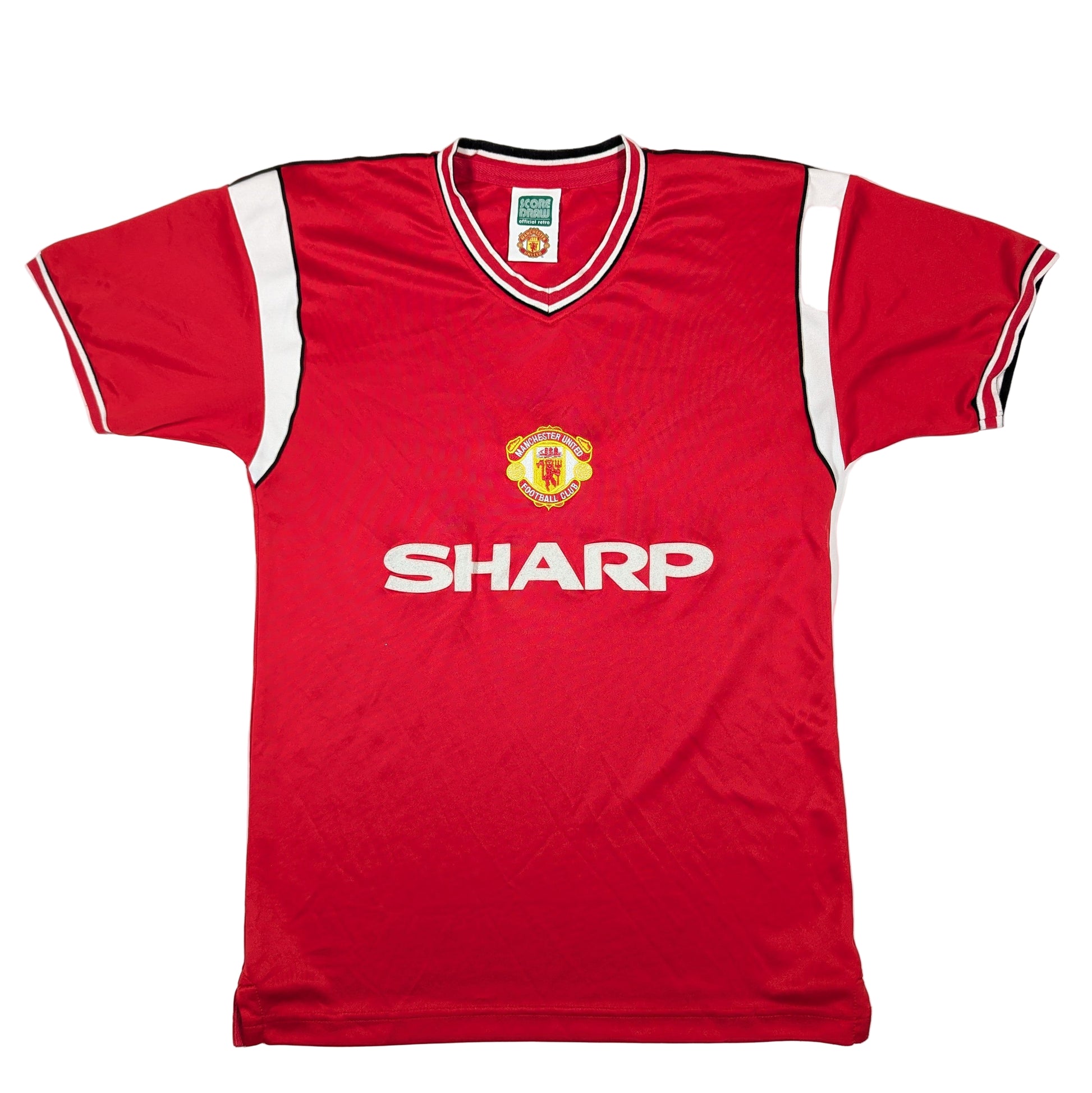 manchester united jersey retro sharp score draw ′84  svs3402