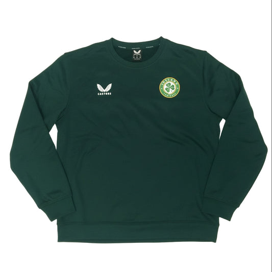 Republic of Ireland Football  Long Sleeve  Casual  Sweatshirt  2023 / 24  Castore     Unisex Adults         Republic of ireland Eire Irish Vintage retro world cup european championshop COYBIG COYGIG   SHIRTS V SKINS   republic of ireland sweatshirt 2023  castore   svs4023